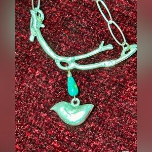 Wishnest - Bird on Branch Necklace - crafted in the USA by Alise
Sheehan